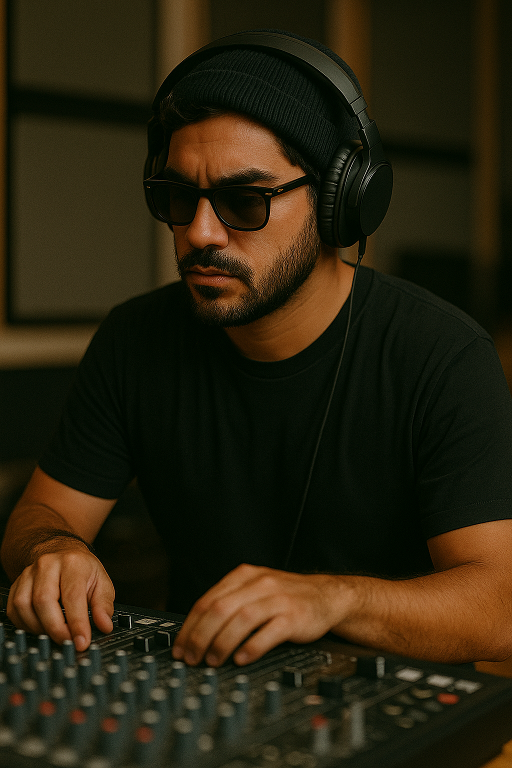 Gran Marco Working In Studio